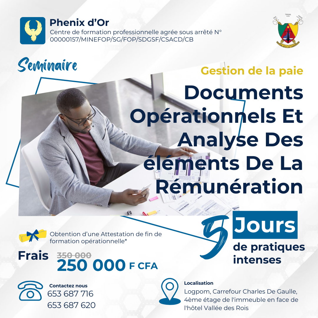 Flyer de la formation: Gestion De La Paie: Documents Opérationnels Et Analyse Des éléments De La Rémunération
